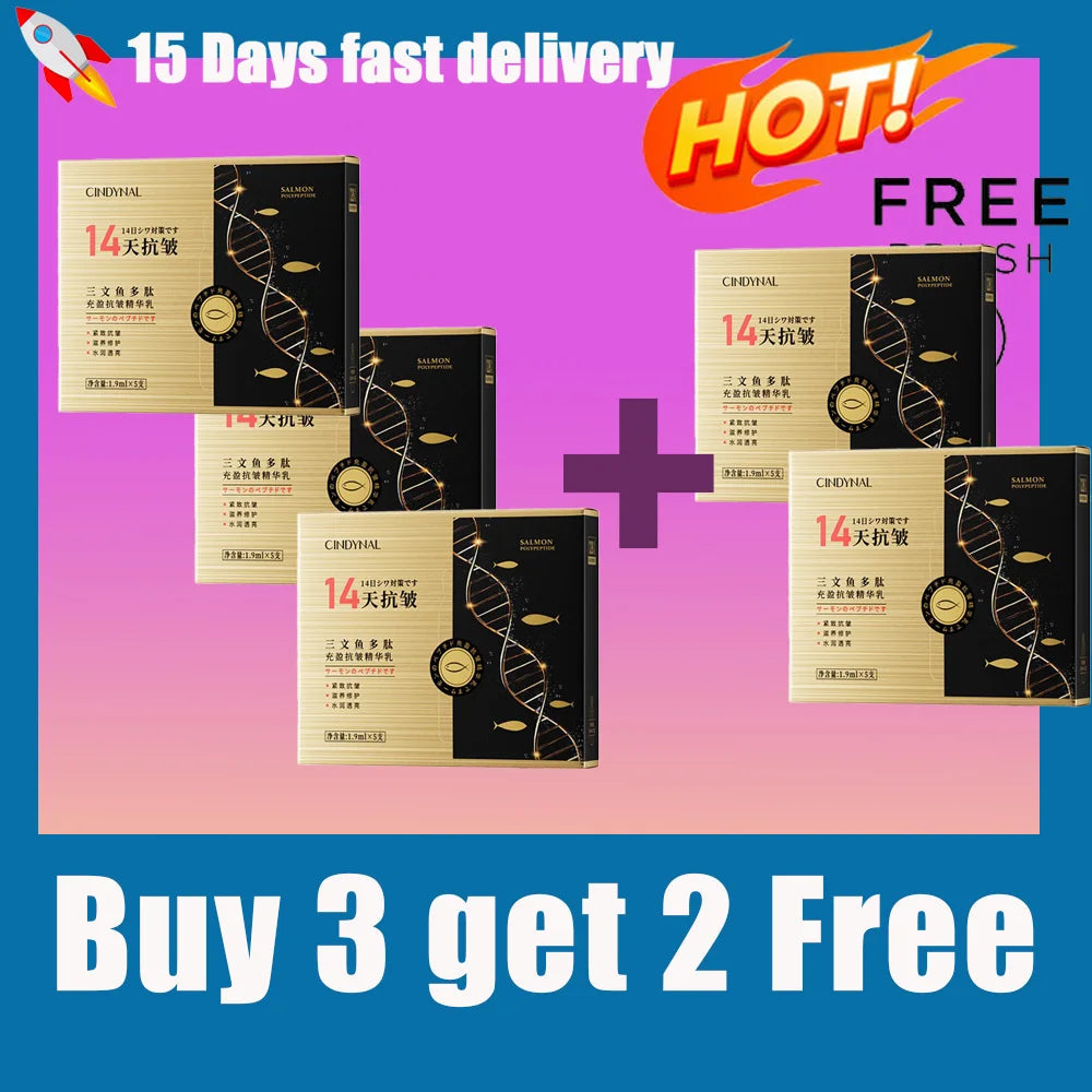 Salmon DNA Light Energy Anti- Wrinkle  Serum Fade Fine Lines Facial Moisturizing brightning Anti Aging Firming Skin Care Halalzen