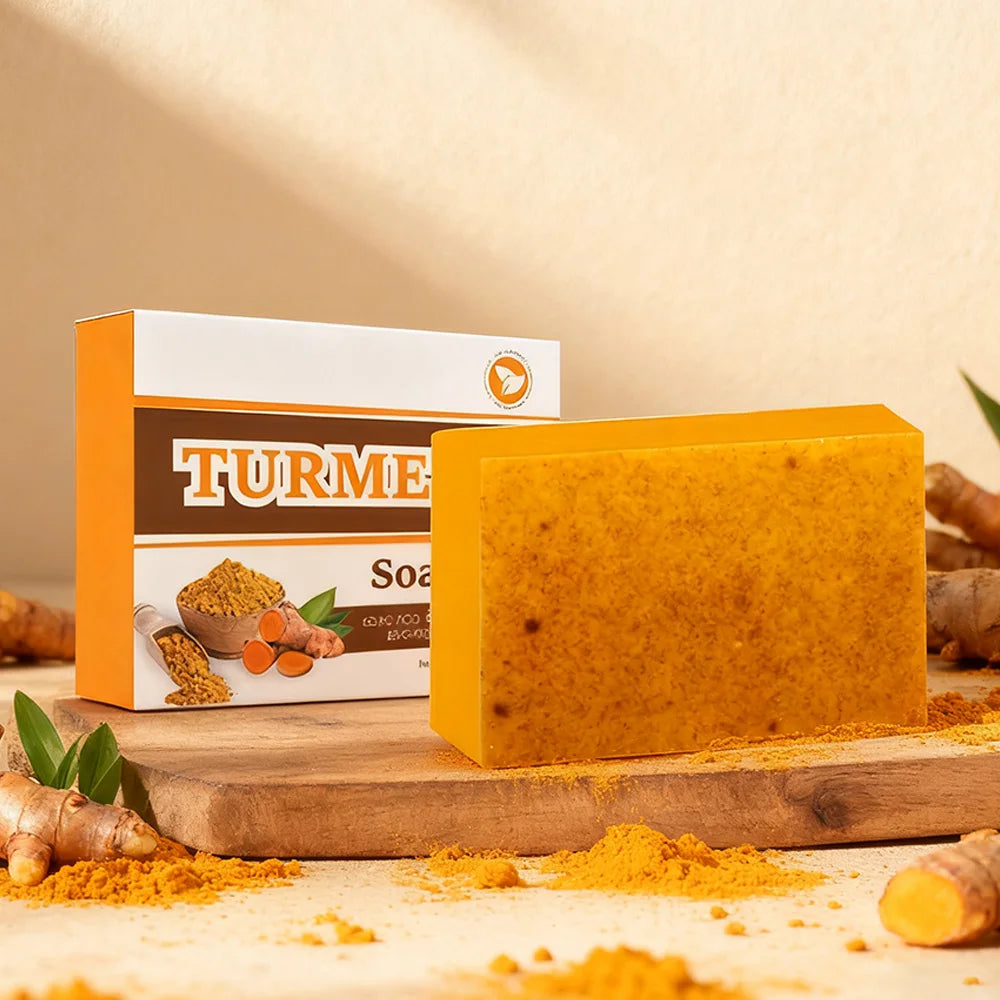 Turmeric Acne Removing And Whitening Essential Oil Soap With Collagen Protein And Citric Acid Lemon Handmade Scrubbing Soap Halalzen