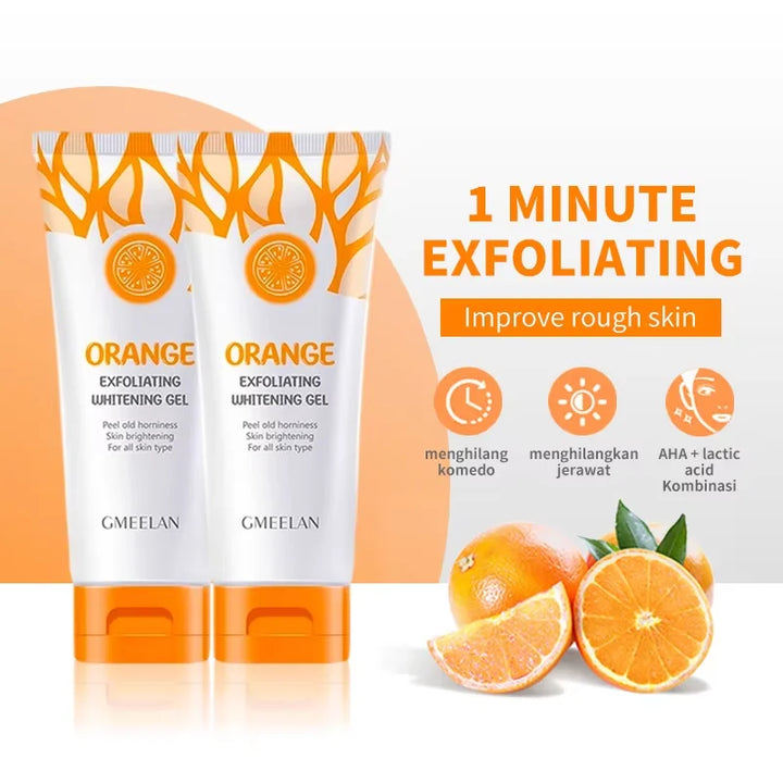 Orange Exfoliating Gel Dead Spot Remover Brighten Peeling Gentle Repair Scrub Whiten Hydrating Moisturizer Korean Skin Care 50g