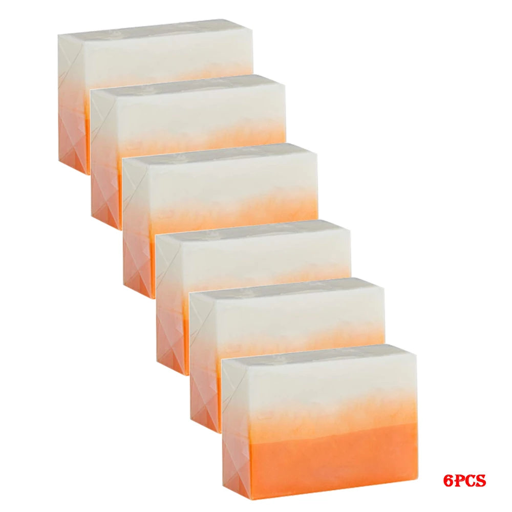 1/2/4/6Pcs 100gKojic Acid  Whitening Soap, Glutathione Skin Lightening, Anti-aging & Moisturizing Handmade Soap for Face & Body