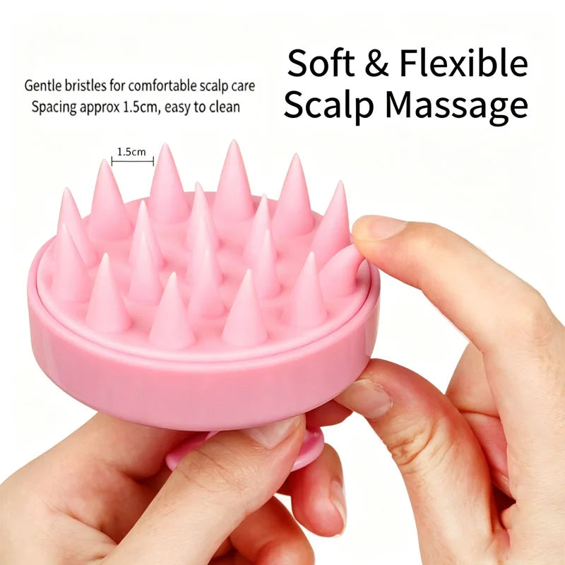 Head Scalp Massage Comb Silicone Shampoo Brush Hair Dye Tint Oil Applicator Bottle with Brush Salon Hair Styling Tools SZI20