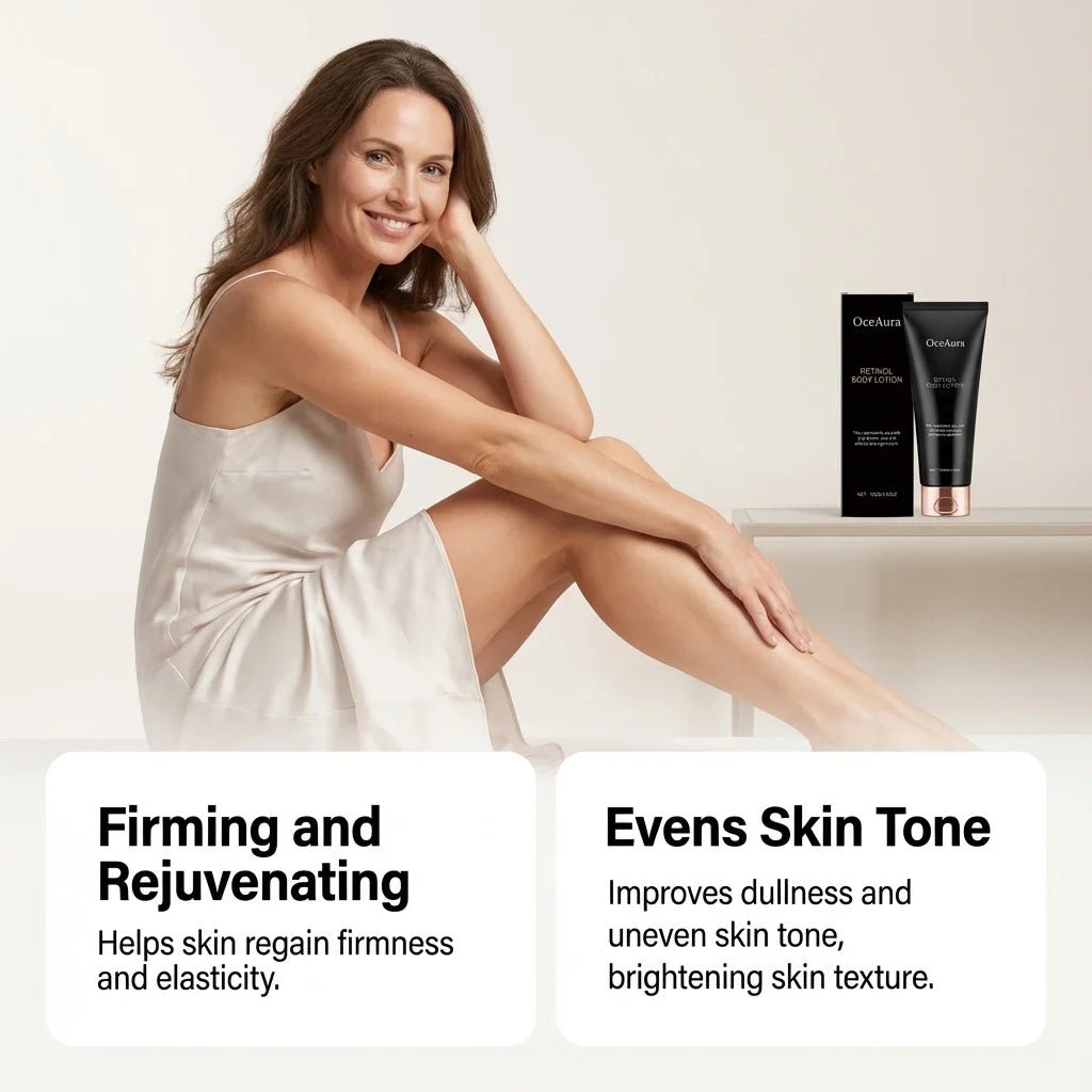 Retinol Body Lotion Smoothing Cream Shea Butter Moisturizer Ceramide Increase Elasticity Nourishing Treatment For Rough Skin