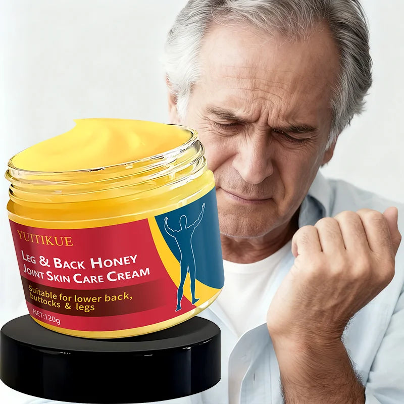 YUITIKUE 120g Joint Massage Cream - Honey Formula for Leg & Back, Easy Absorption, Relaxing Body & Mind Care