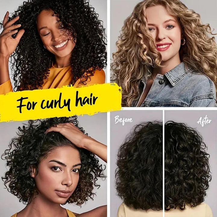 Coconut Oil Curling Cream - Hydrating Curl Definition, Softness & Shine, Frizz Control, Winter Hair Care, All Hair Types Halalzen