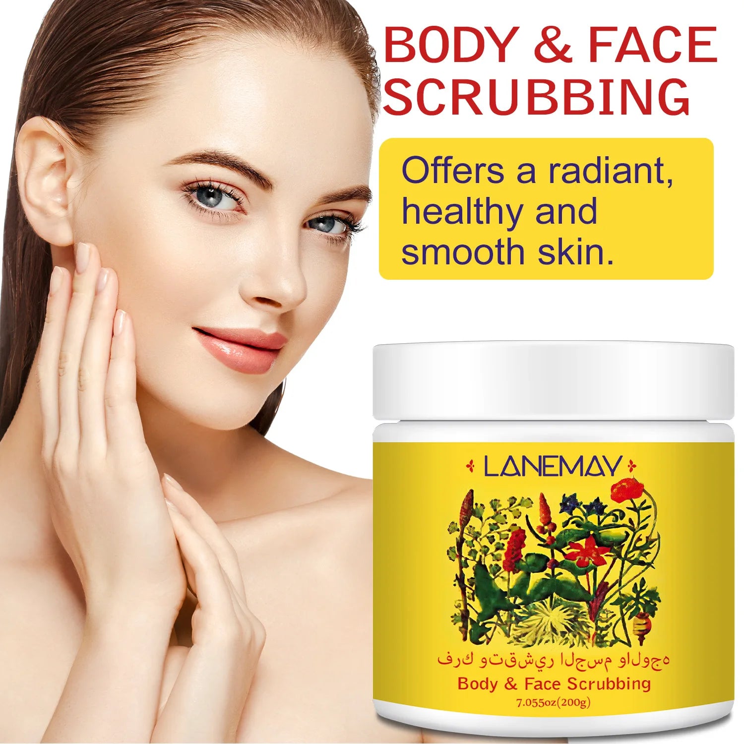 Body & Face Scrub – Gentle Exfoliation with Soothing Botanicals Reveal radiant, healthy.