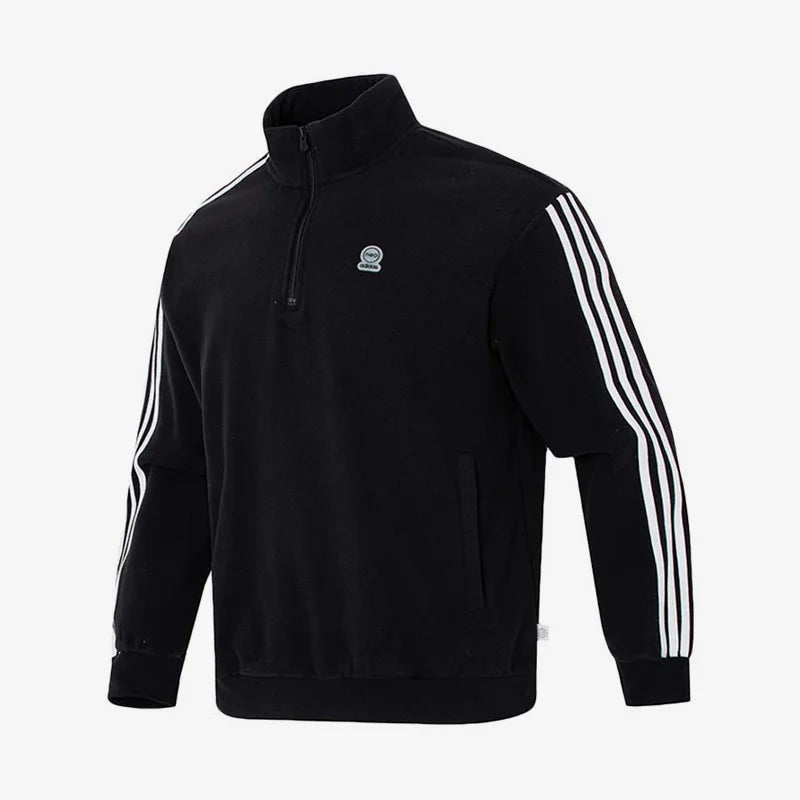 Adidas Official Genuine Neo Unisex Fleece Stand Collar Pullover Sweatshirt HN8735