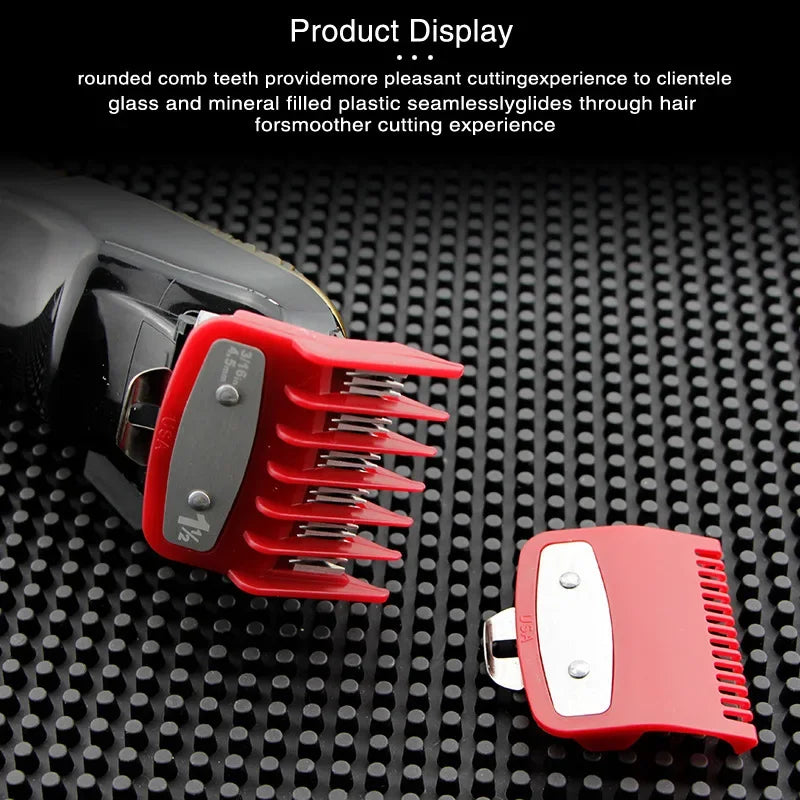 2Pcs Professional Hair Cutting Guide Comb Clipper Limit Comb Trimmer Cutting Styling Tools Attachment Compatible 1.5mm 4.5mm Halalzen
