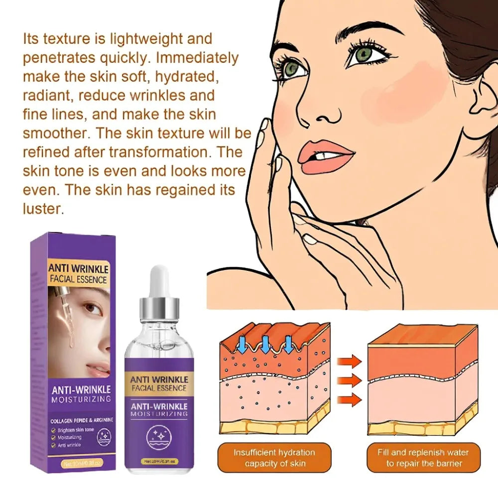 Vitamin C Wrinkle Remover Face Serum: Lifts & Firms, Fades Fine Lines, Brightens & Nourishes Halalzen