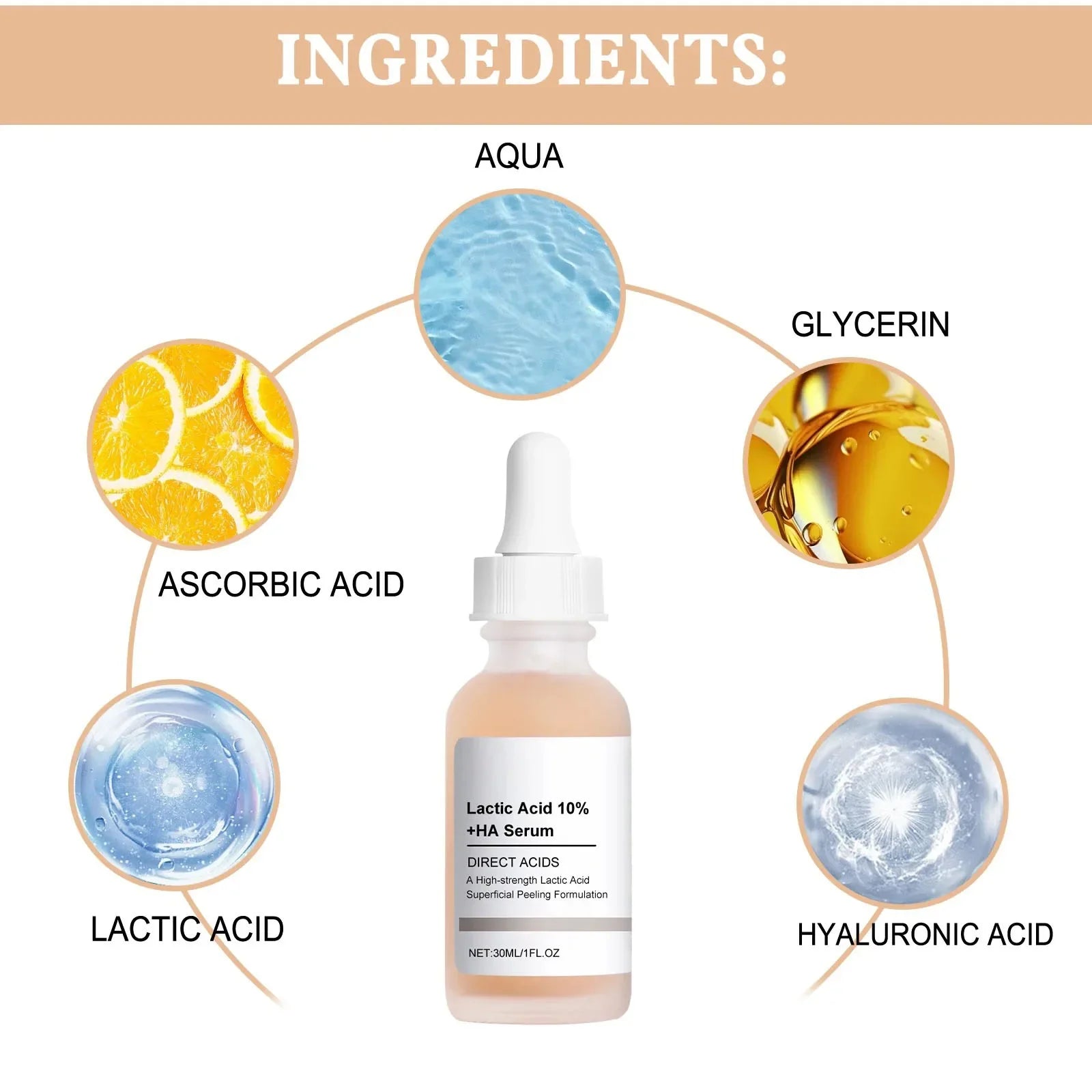 Large Pore essence Lactic Acid Facial Pore Shrinking Product Pore Firming and Smooth Korean Skin Care Halalzen