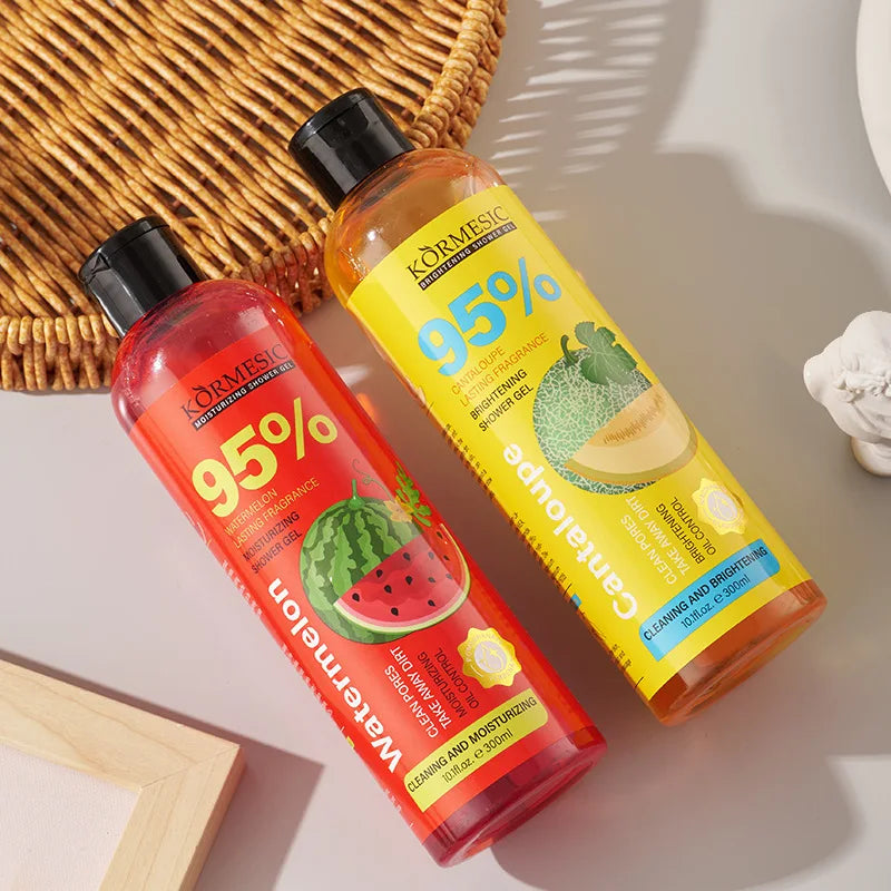 300ml Organic Fruit Infusion Shower Gel Body Lotion Skin Beautifying Wash Bath Brightening Delicate Smooth Care Cream Halalzen