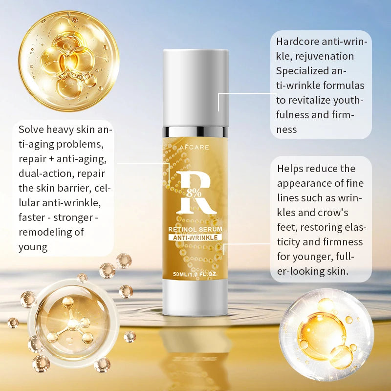 Retinol Face Serum Hyaluronic Acid Moisturizing Nourish Face Essence Daily Skincare Beauty Health Skin Care