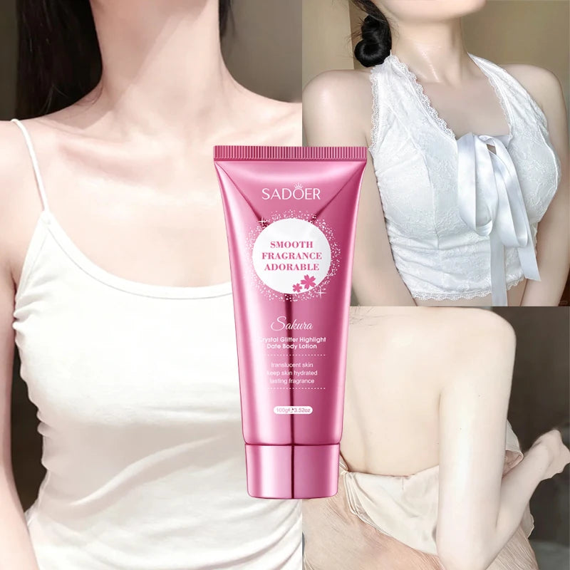 Sakura Skin Whitening Cream Dark Spots Removal Bleach Body Care Lotion Permanently Woman Beauty Moisturizing Korean Cosmetics
