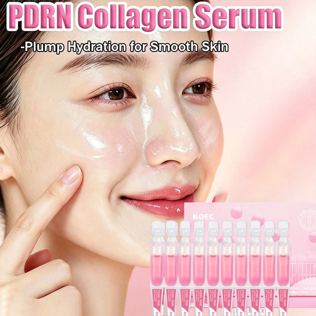 PDRN PINK ONE DAY Collagen Serum Revitalize Dull Complexion Boost Skin Radiance Hydrating Moisturizing Korean Skincare Essence