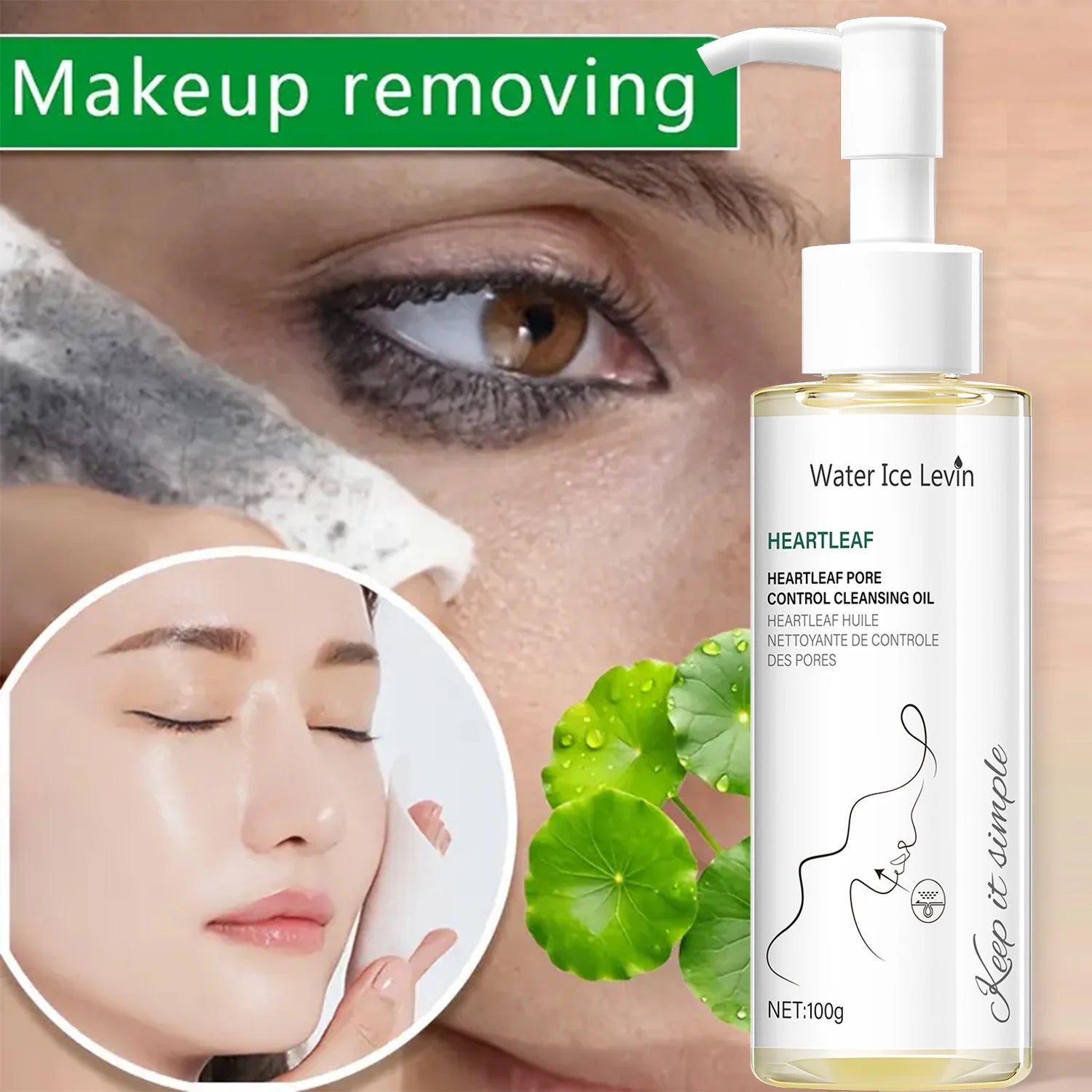 Heartleaf Pore Control Cleansing Oil with Niacinamide - Moisturizing & Protecting Daily Facial Cleanser for Elastic Skin Halalzen