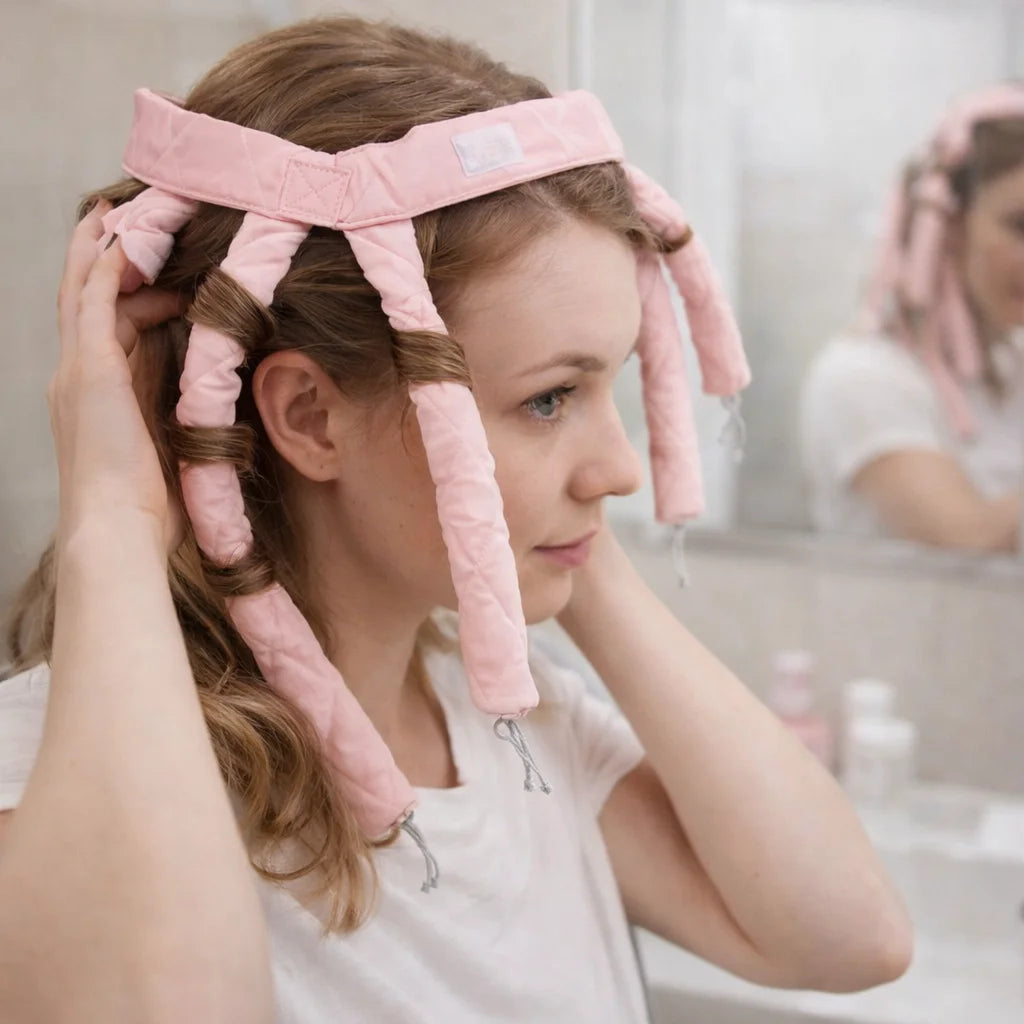Removable Flexible Heatless Hair Curlers DIY Sleeping Overnight Hair Rollers Hair Styling Tools Soft Curling Headband Girls Halalzen