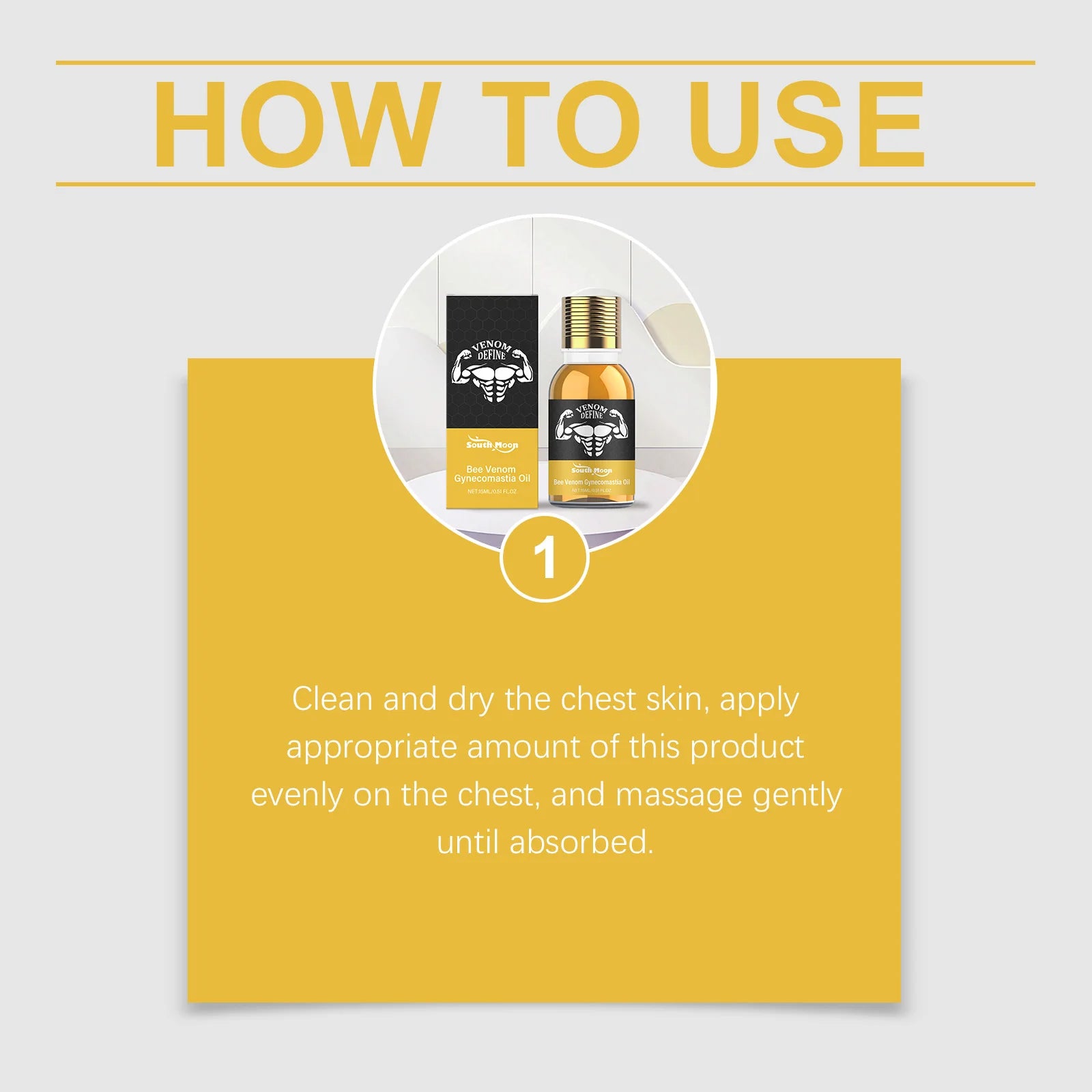 Bee Venom Gynecomastia Oil For Men Breast Shaping Breast Massage Serum Breast Tighten Oil Male Skin Body Moisturizing Care