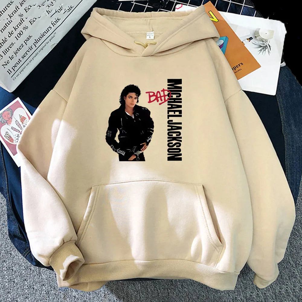 Michael Jackson Graphic Hoodies Long-sleeved Fashion Sweatshirts for Boys/girls Unisex Graphic Printing Moletom New Pullovers