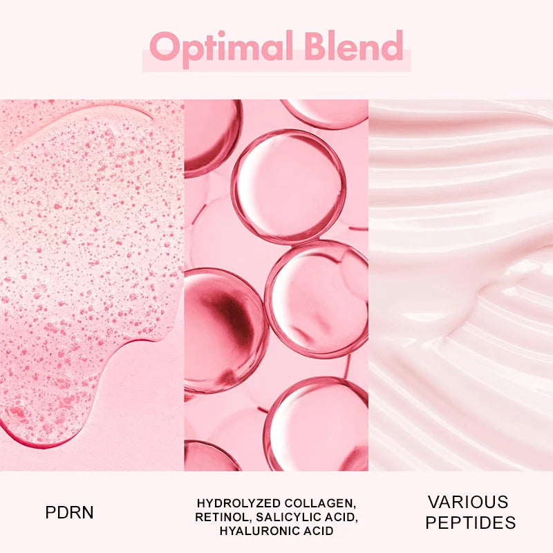 Collagen Peptide Facial Serum Targets Dull Skin Boosts Skin Elasticity Stimulates Skin Renewal Repair Salmon PDRN KOREAN Product Halalzen
