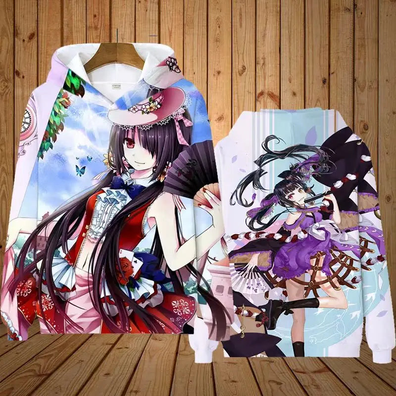 Japan Anime 3d Print Hoodie Men Women Fashion Long Sleeve Hoodie Sweatshirt Oversized Women Sweats Man Hoodies