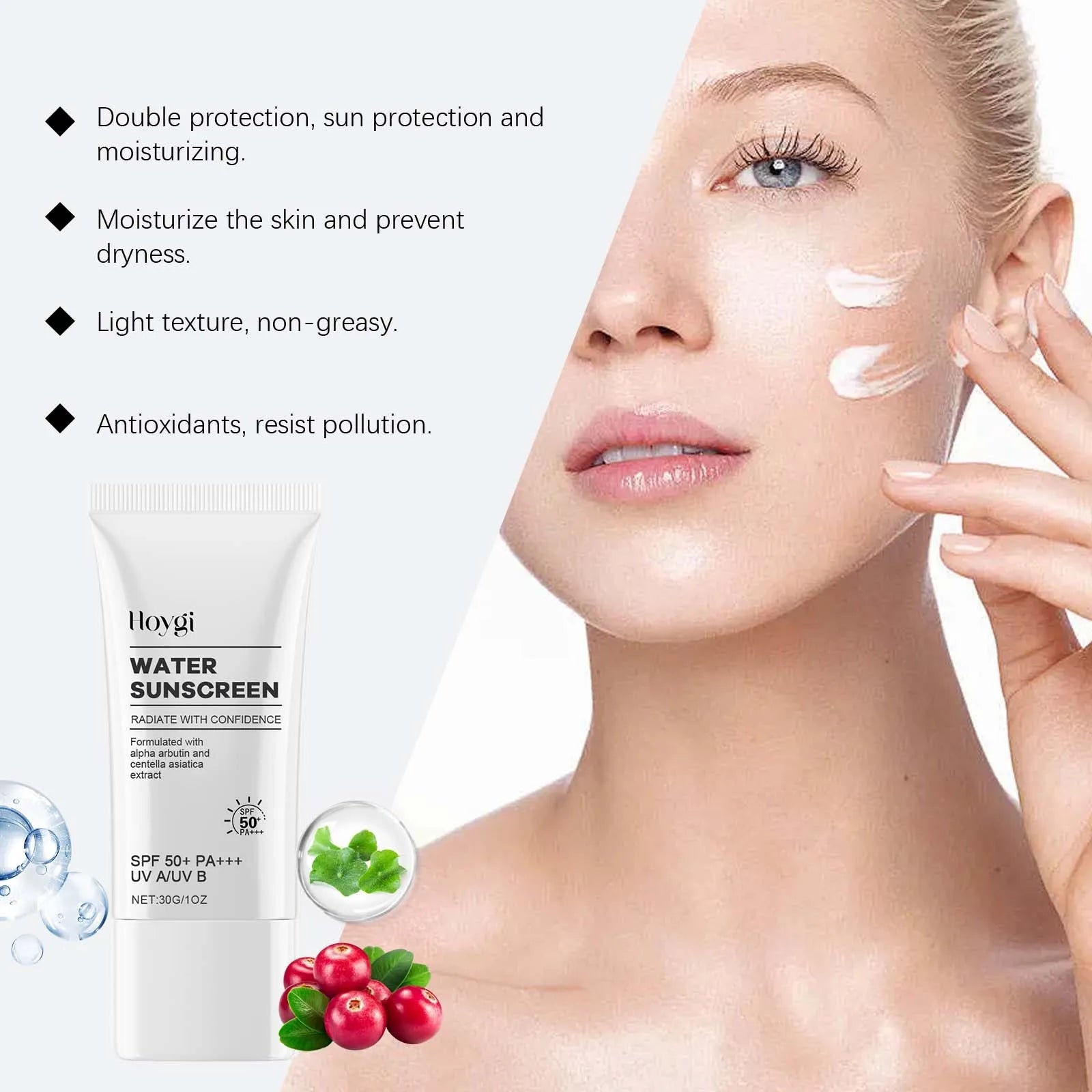 Sunscreen Cream Stick Spf 50+ Anti Oxidant UV Oil-Control Concealer Nourishing High Sun Protection Isolation Cream for Face Body Halalzen