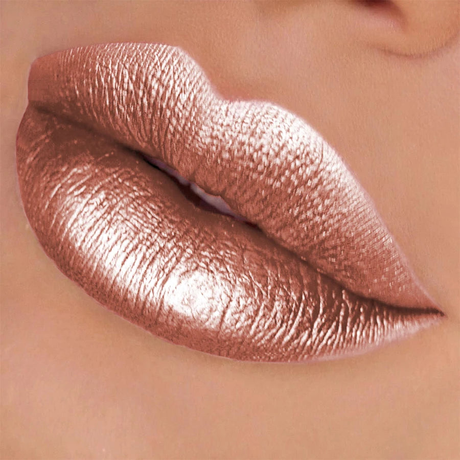 10 Colors Metallic Lip Gloss Long Lasting Liquid Lipstick Pearl Glitter High Pigment Lip Tint Korean Makeup Gifts Lip Oil Cosmet